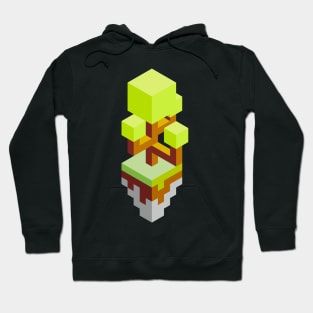 Isometric abstract color tree Hoodie